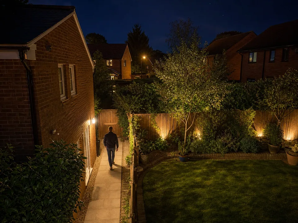 Eight-camera residential CCTV system with colour night imaging