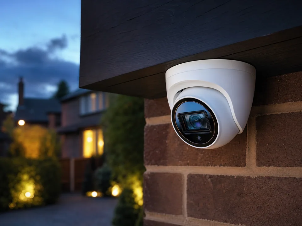 Four-camera professional home CCTV package